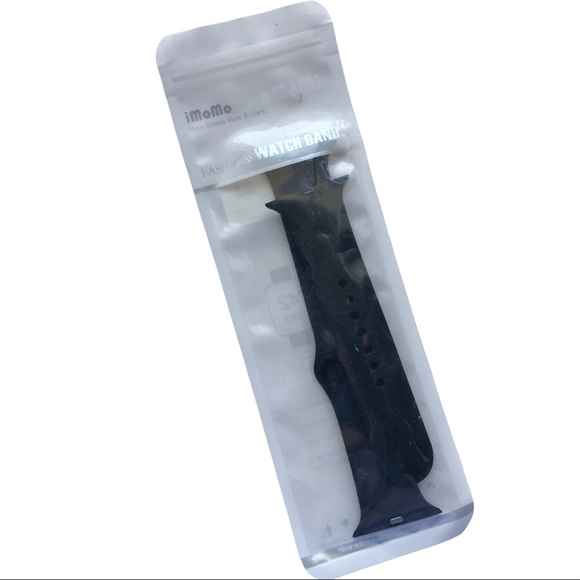 5/$20 NEW BLACK Silicone Sport Band Apple Watch 44/45/49 mm S/M + M/L - Picture 7 of 8